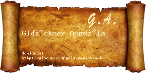 Glöckner Angéla névjegykártya